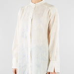 Camicia Bianco in mussola ricamata PBBBAIA 1 PENNY BLACK 