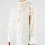Camicia Bianco in mussola ricamata PBBBAIA 1 PENNY BLACK 