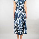 Chemisier Blu-Bianco midi in popeline PBBGIOIRE 12 PENNY BLACK 