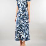 Chemisier Blu-Bianco midi in popeline PBBGIOIRE 12 PENNY BLACK 