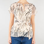 Blusa Crema in georgette zebrata PBPBACIO 9 PENNY BLACK 