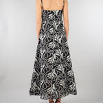 Slip dress Nero-Bianco in mussola ricamata PBPCAMINO 6 PENNY BLACK 