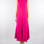 Abito midi Fuxia in tessuto sablé PBPCIMA 2 PENNY BLACK 