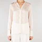 Camicia Champagne con texture a righe PBPDONNOLA 1 PENNY BLACK 