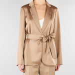 Blazer Tortora in doppio raso PBPGATTI 6 PENNY BLACK 