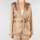Blazer Tortora in doppio raso PBPGATTI 6 PENNY BLACK 
