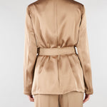 Blazer Tortora in doppio raso PBPGATTI 6 PENNY BLACK 