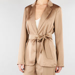 Blazer Tortora in doppio raso PBPGATTI 6 PENNY BLACK 