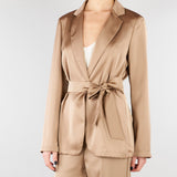 Blazer Tortora in doppio raso PBPGATTI 6 PENNY BLACK 