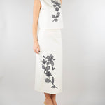 Top Bianco in cotone con ricamo PBPPATTO 1 PENNY BLACK 
