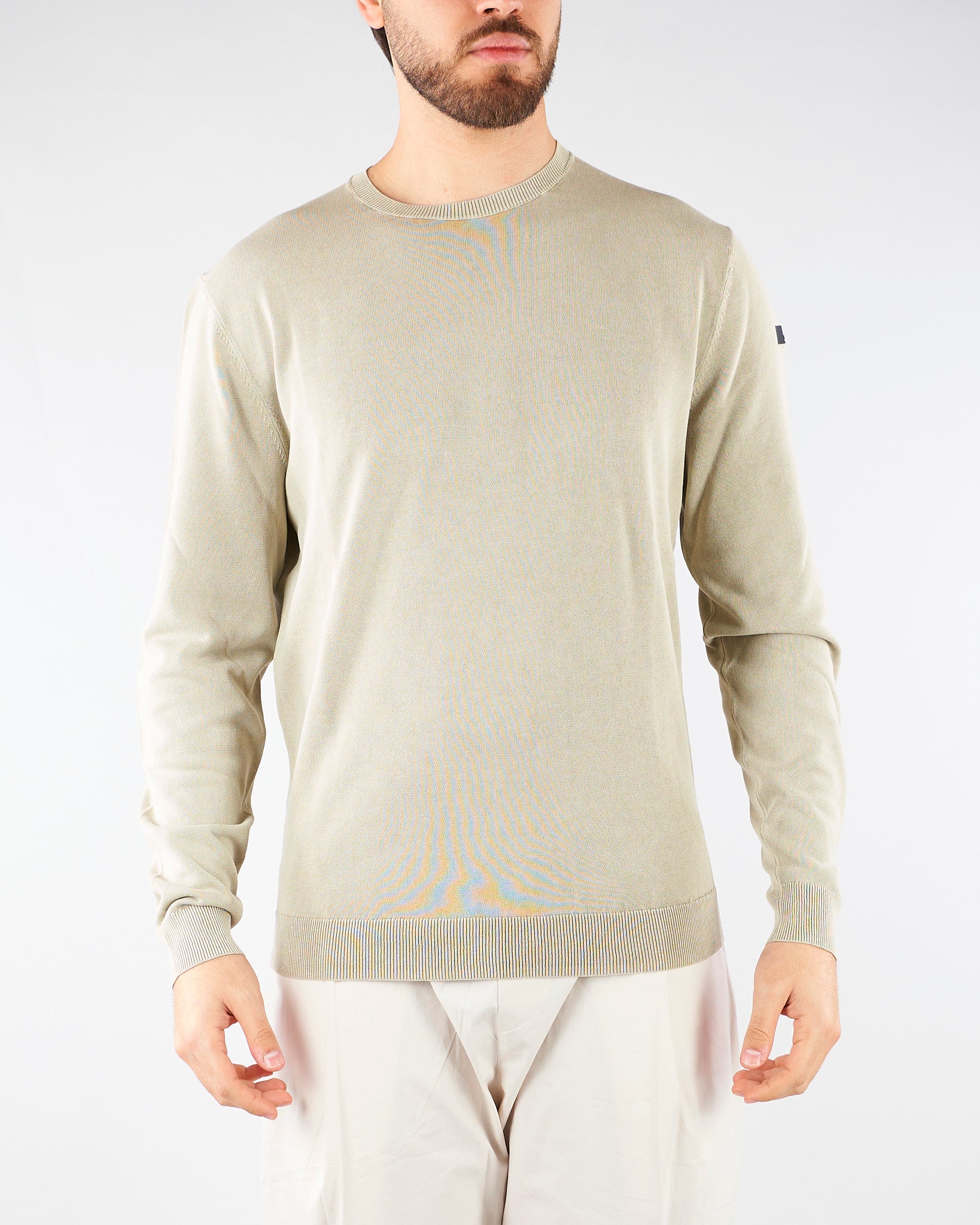 Maglia Sabbia Techno Wash Round 16 Knit 26103 85 RRD 