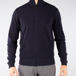 Maglia Blu Fleece Full Zip Knit 26112 60 RRD 