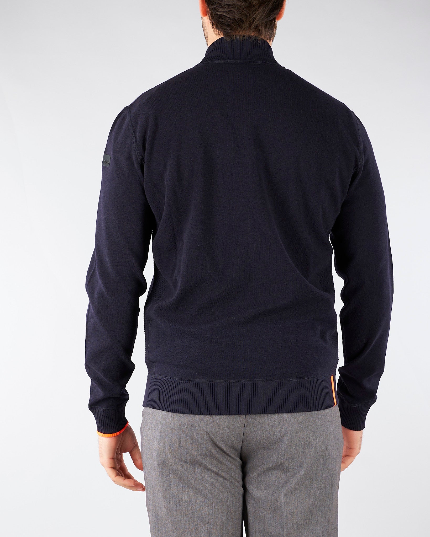 Maglia Blu Fleece Full Zip Knit 26112 60 RRD 