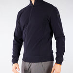 Maglia Blu Fleece Full Zip Knit 26112 60 RRD 