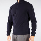Maglia Blu Fleece Full Zip Knit 26112 60 RRD 