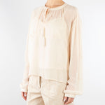 Casacca Crema in georgette ricamata CA151250450268 006 SEVENTY 