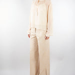 Casacca Crema in georgette ricamata CA151250450268 006 SEVENTY 