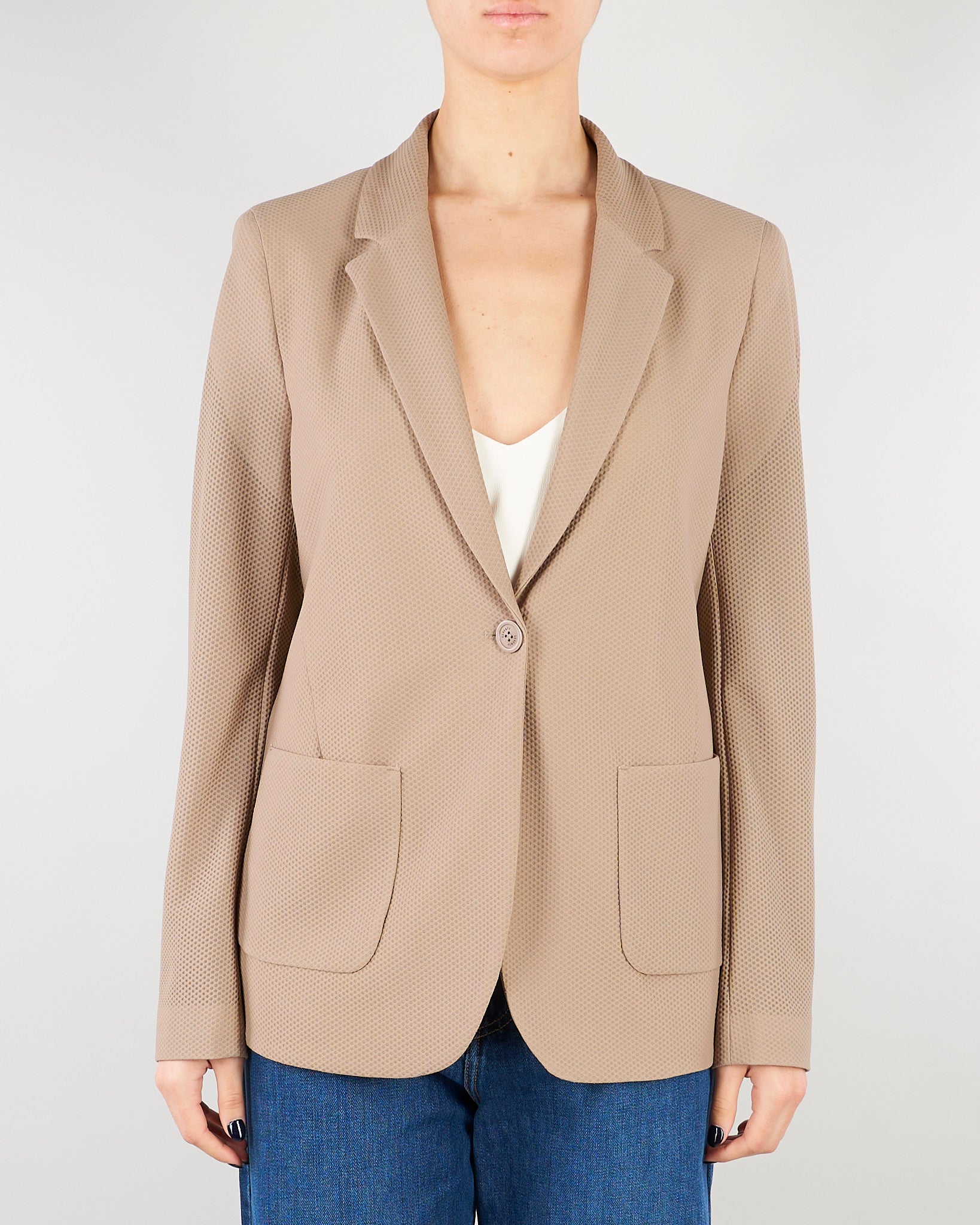 Giacca Fango slim fit monopetto in tessuto tecnico bistretch nido d'ape GI017370500021 044 SEVENTY 