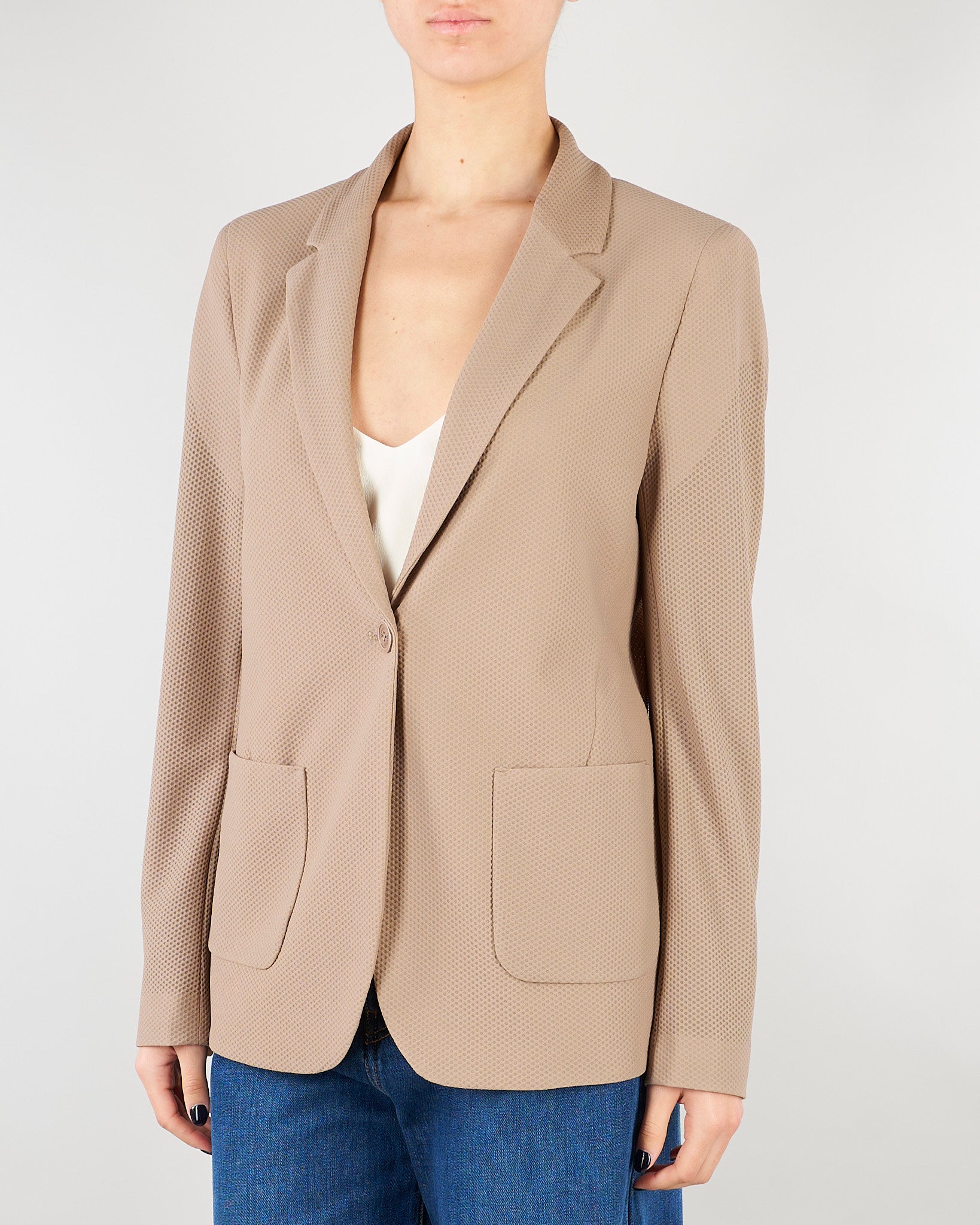 Giacca Fango slim fit monopetto in tessuto tecnico bistretch nido d'ape GI017370500021 044 SEVENTY 