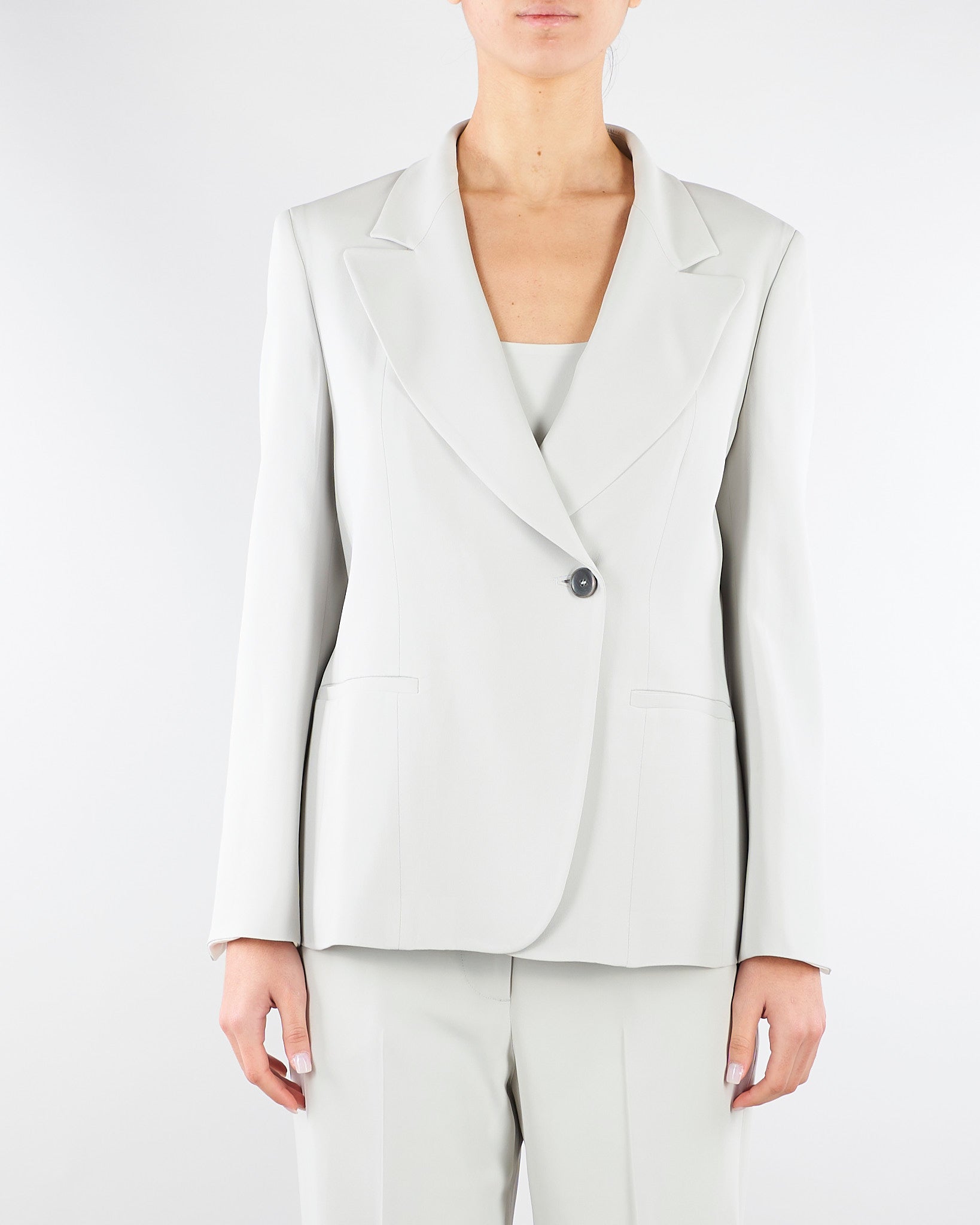 Giacca Calce monopetto in cady crêpe viscosa GI0922460206 902 SEVENTY 