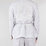 Giacca jacquard Polvere organza seta e lino ricamata GI095350330051 760 SEVENTY 
