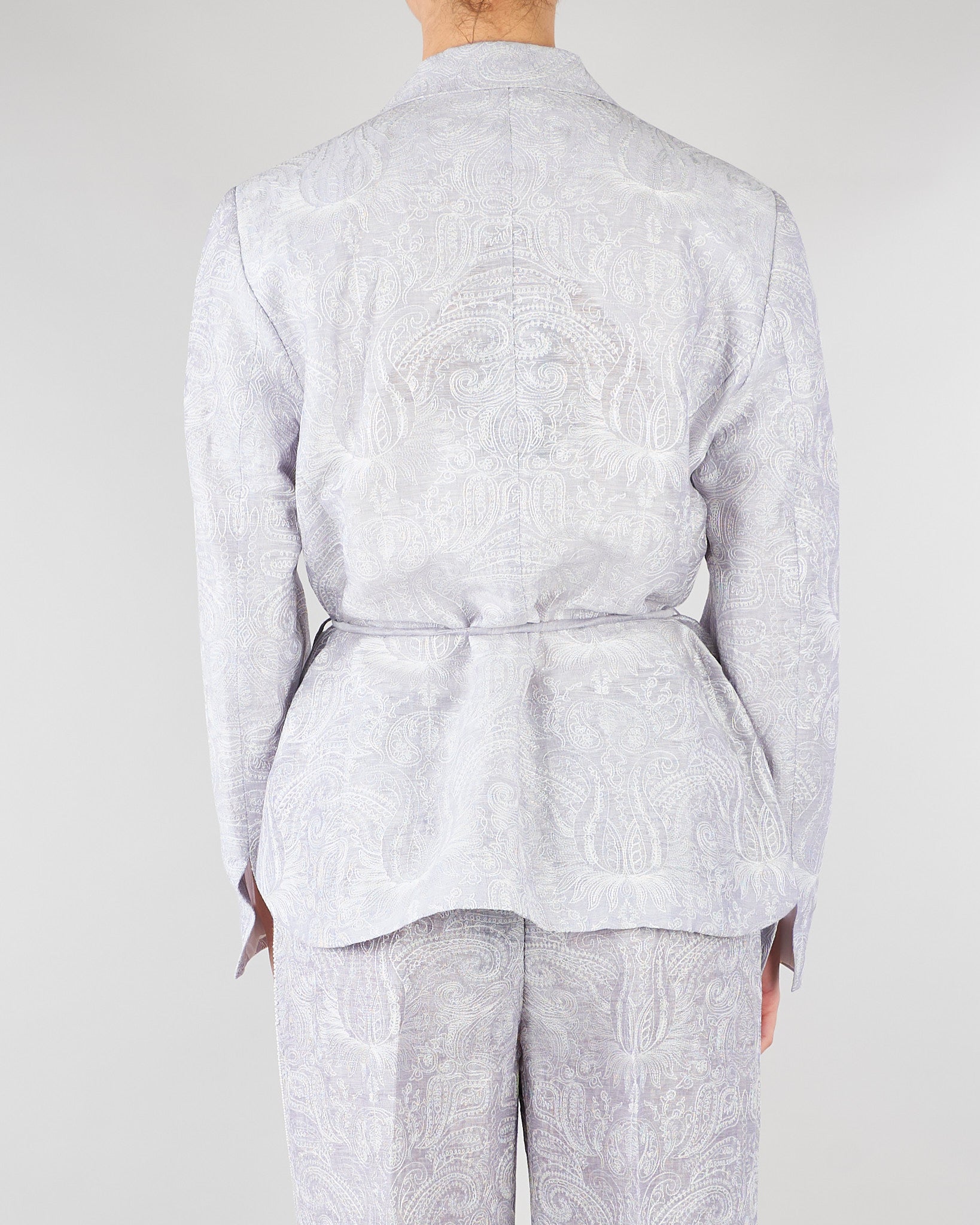 Giacca jacquard Polvere organza seta e lino ricamata GI095350330051 760 SEVENTY 