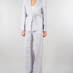 Giacca jacquard Polvere organza seta e lino ricamata GI095350330051 760 SEVENTY 