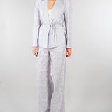 Giacca jacquard Polvere organza seta e lino ricamata GI095350330051 760 SEVENTY 