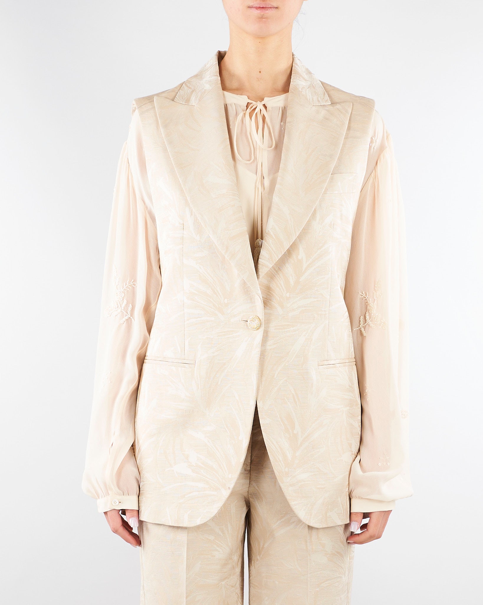 Gilet jacquard Beige GT0143220710 014 SEVENTY 