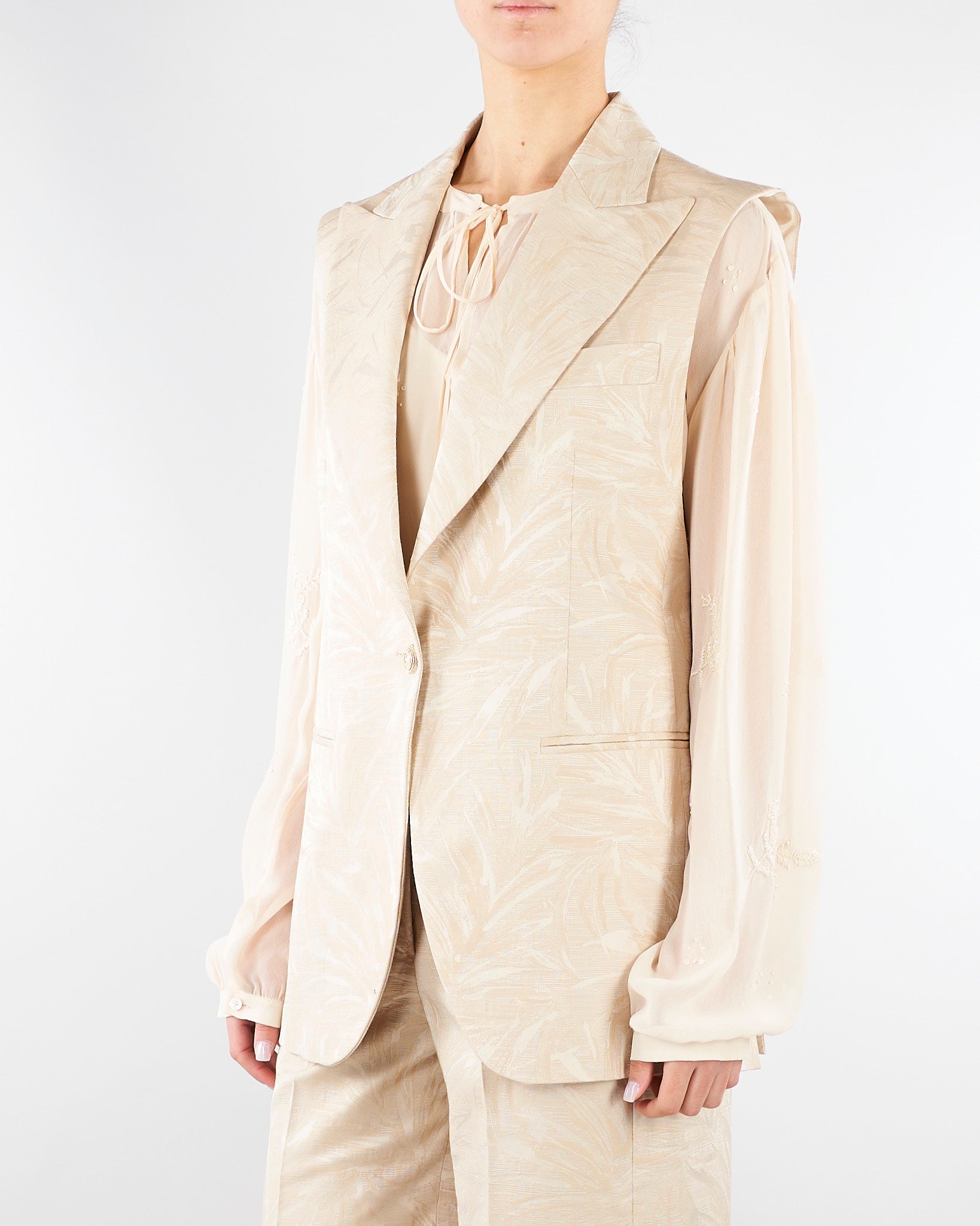 Gilet jacquard Beige GT0143220710 014 SEVENTY 