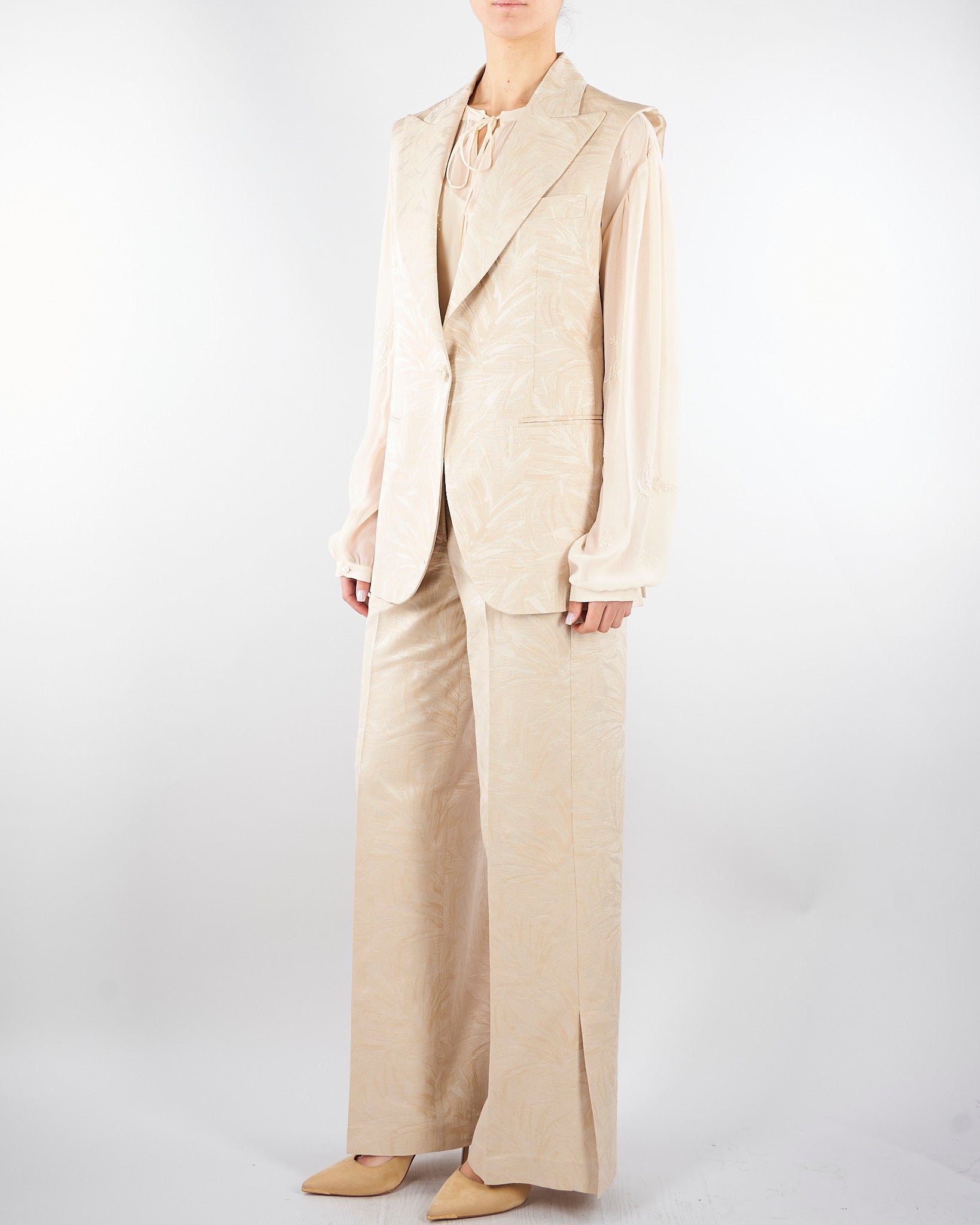Gilet jacquard Beige GT0143220710 014 SEVENTY 