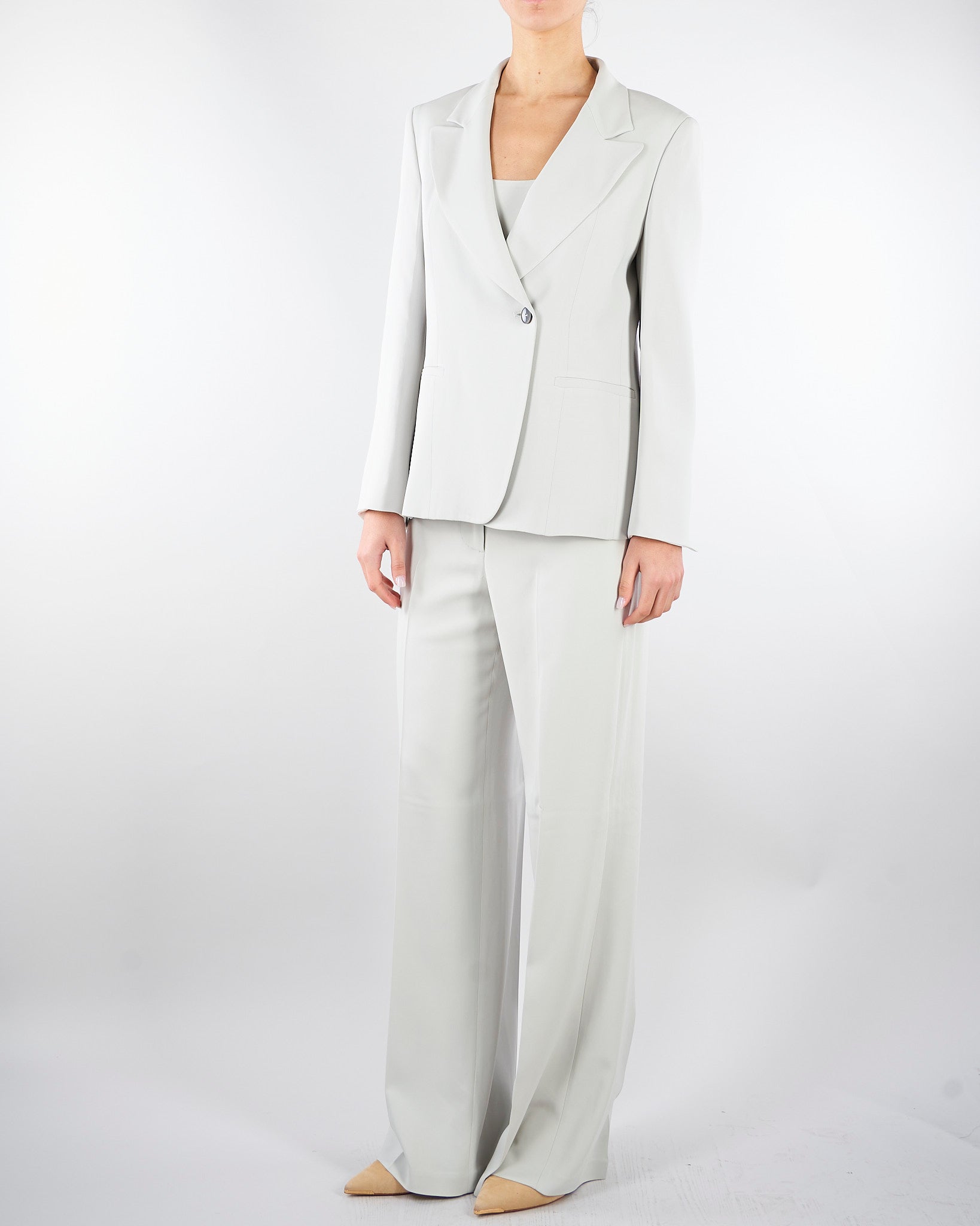 Pantalone Calce lungo relax fit elasticato dietro in cady crêpe viscosa PT1173460206 902 SEVENTY 