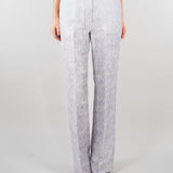 Pantalone jacquard Polvere relax fit elasticato in seta lino ricamato PT117350330051 760 SEVENTY 