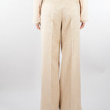 Pantalone jacquard Beige wide leg PT140870220710 014 SEVENTY 