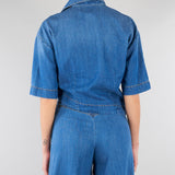 Camicia in Denim crop CAT0101C0400007 V0765 SIMONA CORSELLINI 