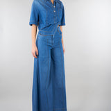 Camicia in Denim crop CAT0101C0400007 V0765 SIMONA CORSELLINI 