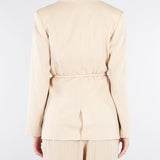 Giacca Beige con cintura GI00901TVIS0025 V0778 SIMONA CORSELLINI 