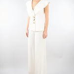 Giacca Burro in cady senza maniche con ampio scollo GI01401TVIS0026 V0359 SIMONA CORSELLINI 