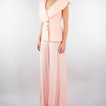 Giacca Rosa in cady senza maniche con ampio scollo GI01401TVIS0026 V0697 SIMONA CORSELLINI 