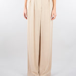 Pantalone Beige wide leg con doppia pences PA00601TVIS0025 V0778 SIMONA CORSELLINI 