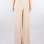 Pantalone Beige wide leg con doppia pences PA00601TVIS0025 V0778 SIMONA CORSELLINI 