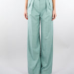 Pantalone Salvia in tramato light PA01201TTEL0014 V0768 SIMONA CORSELLINI 
