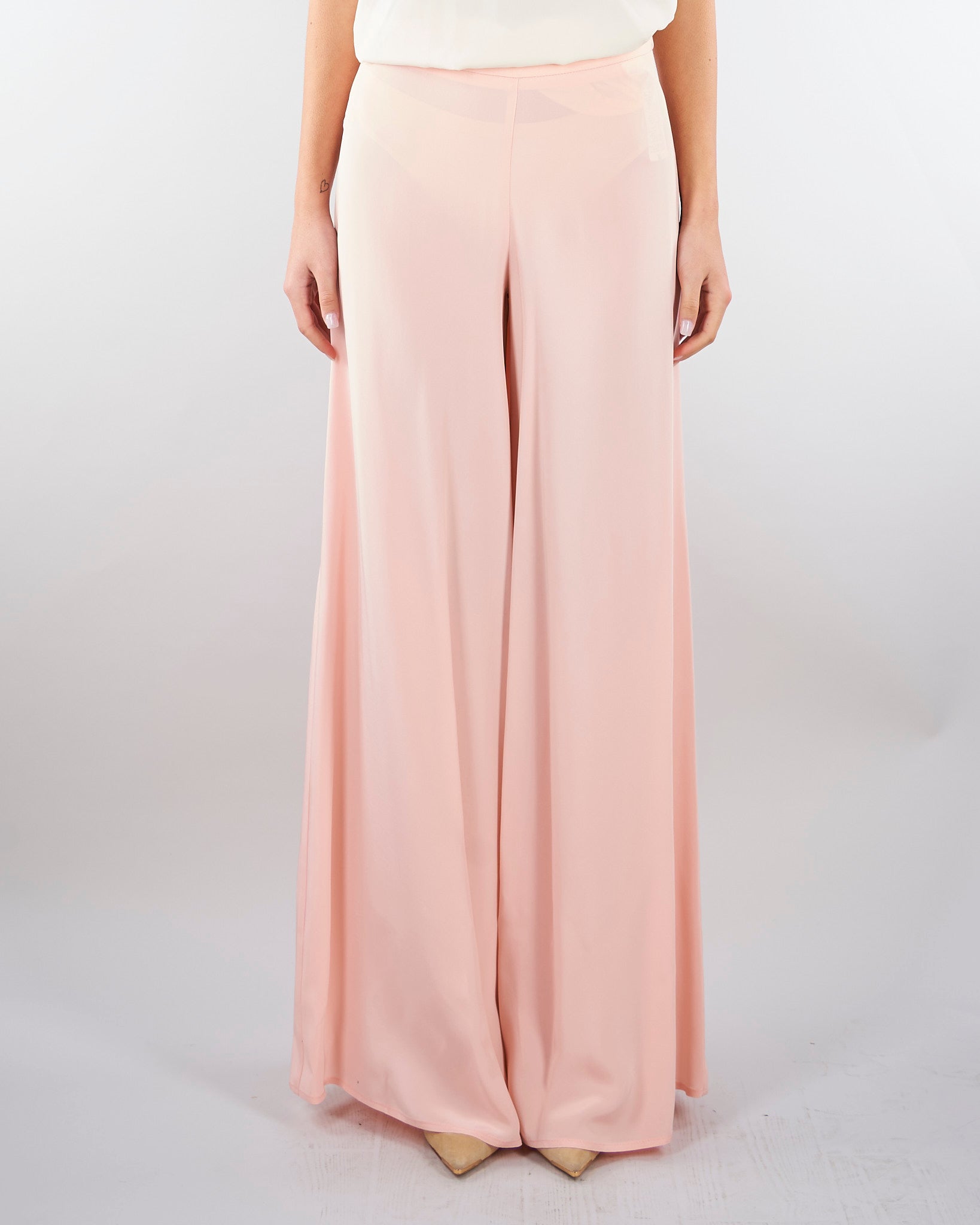 Pantalone Rosa in cady wide leg PA02901TVIS0026 V0697 SIMONA CORSELLINI 