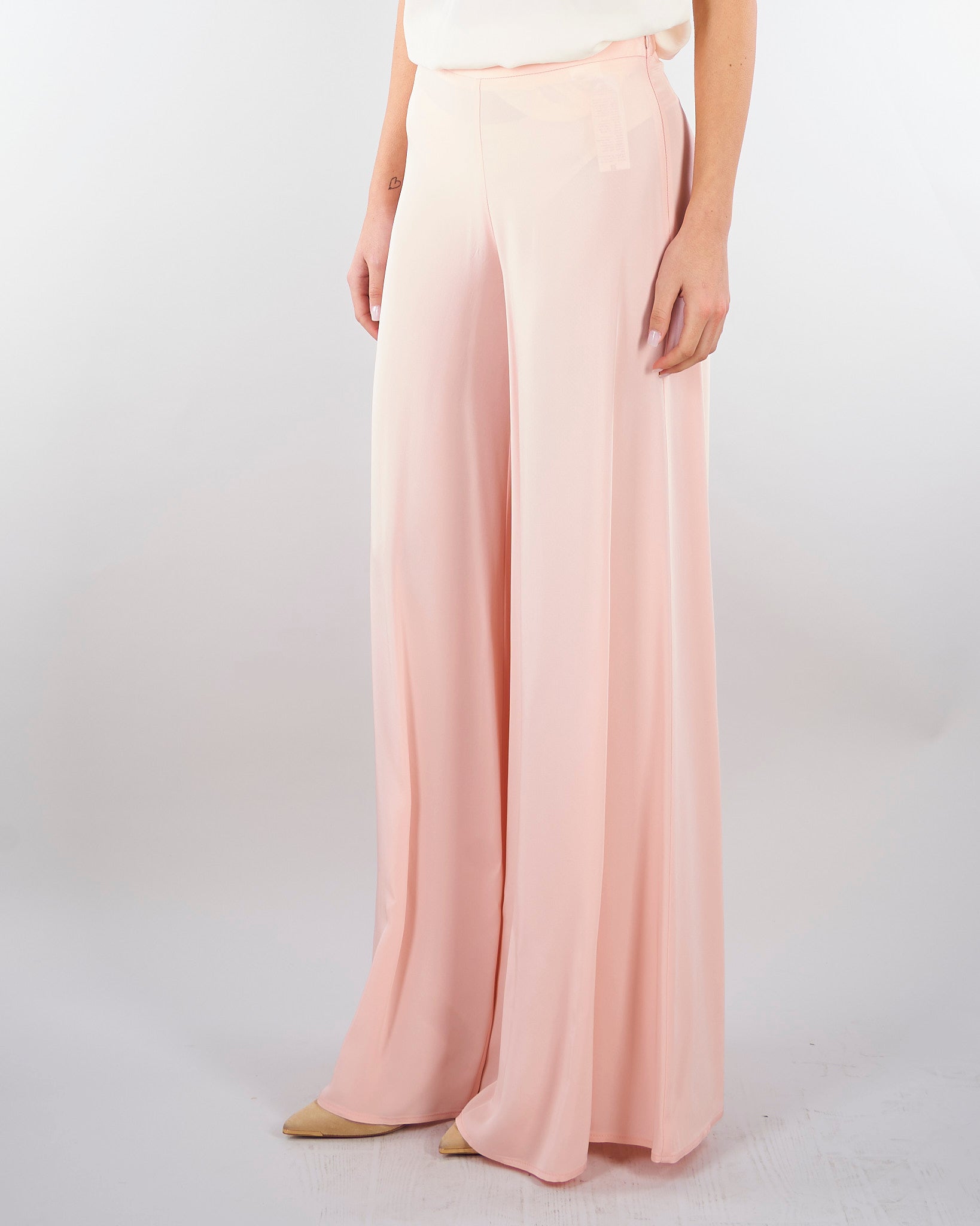 Pantalone Rosa in cady wide leg PA02901TVIS0026 V0697 SIMONA CORSELLINI 