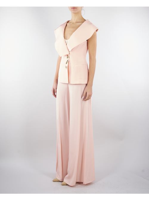 Pantalone Rosa in cady wide leg PA02901TVIS0026 V0697 SIMONA CORSELLINI 