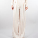 Pantalone Burro in satin con doppia pences PA10301TRAS0040 V0359 SIMONA CORSELLINI 