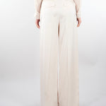 Pantalone Burro in satin con doppia pences PA10301TRAS0040 V0359 SIMONA CORSELLINI 