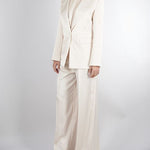 Pantalone Burro in satin con doppia pences PA10301TRAS0040 V0359 SIMONA CORSELLINI 