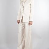Pantalone Burro in satin con doppia pences PA10301TRAS0040 V0359 SIMONA CORSELLINI 