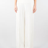 Pantaloni Bianco a palazzo ricamati TE2023 381 TWIN SET 